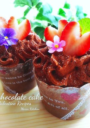 バレンタインに♡チョコ＆生クリ不要ケーキ-レシピのメイン写真