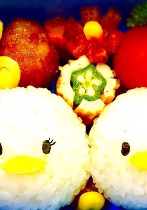 キャラ弁☆ツムツムドナルド&デイジー-レシピのメイン写真