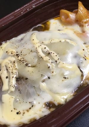 レトルトハンバーグを少し豪華に！-レシピのメイン写真