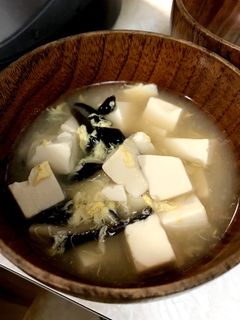 豆腐とキクラゲの卵とじスープ-レシピのメイン写真