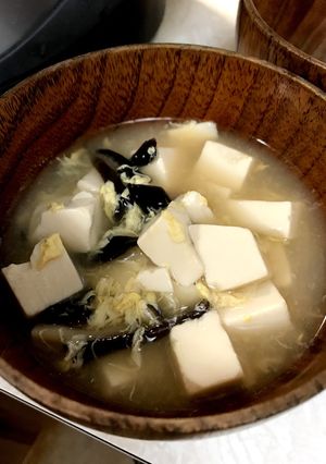 豆腐とキクラゲの卵とじスープ-レシピのメイン写真