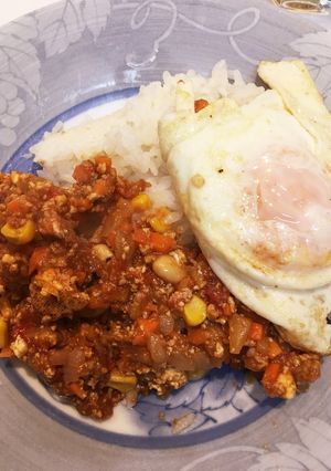 タンパク質多め!大豆と豆腐のキーマカレー-レシピのメイン写真