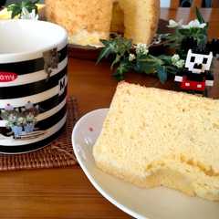 รูปของ 【ふわっと香る♪】酒粕シフォンケーキ♡