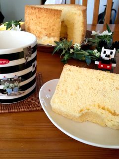 【ふわっと香る♪】酒粕シフォンケーキ♡-レシピのメイン写真