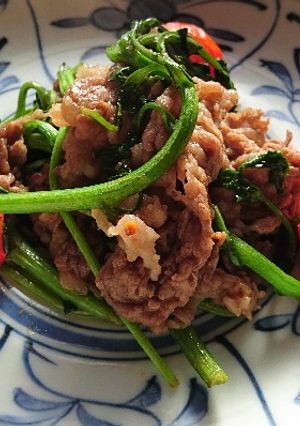 あたた生だしで牛肉のピーナッツ炒め-レシピのメイン写真