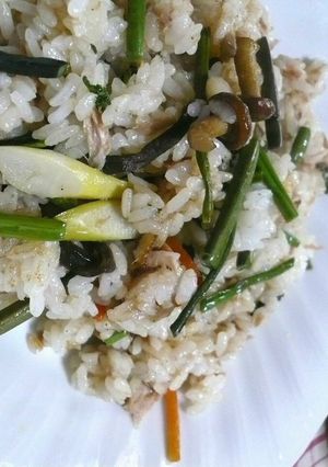 ササッとご飯♡ツナと山菜の炒飯-レシピのメイン写真