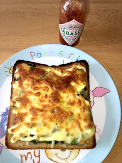 ♬残ったおひたしでチーズトースト♬-レシピのメイン写真