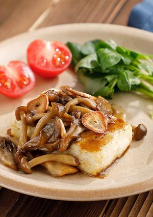 きのこソースの豆腐ステーキ-レシピのメイン写真