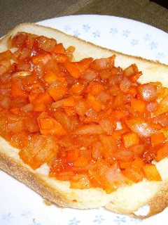 ケチャ炒めトースト-レシピのメイン写真