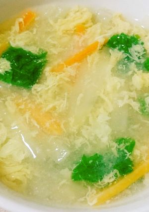 ヤーコンかき玉スープ-レシピのメイン写真