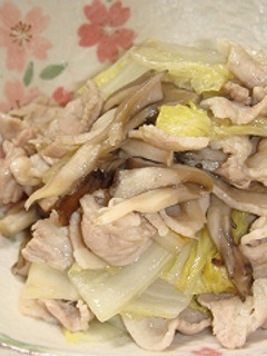 短時間で♪白菜・舞茸・豚バラ肉の蒸し煮-レシピのメイン写真