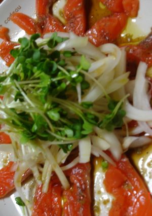 サーモンdeお手軽カルパッチョ-レシピのメイン写真