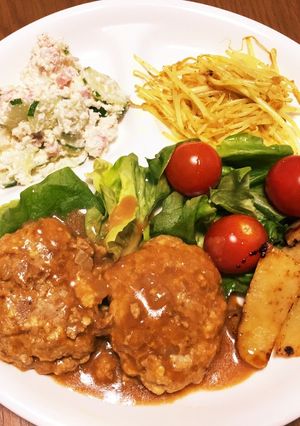 簡単チーズイン豆腐バーグ-レシピのメイン写真
