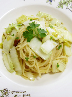 白菜とアンチョビのパスタ-レシピのメイン写真
