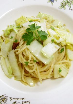 白菜とアンチョビのパスタ-レシピのメイン写真