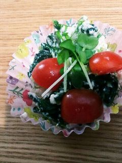 ほうれん草とレンコンの洋風白和え-レシピのメイン写真