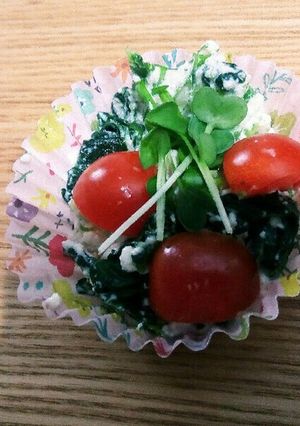 ほうれん草とレンコンの洋風白和え-レシピのメイン写真
