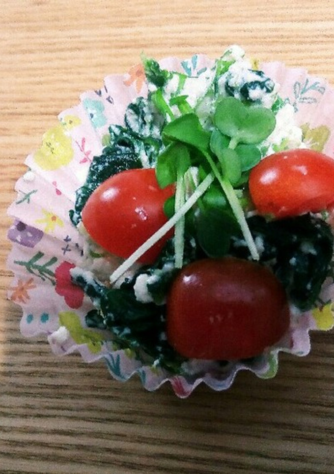 ほうれん草とレンコンの洋風白和え-レシピのメイン写真