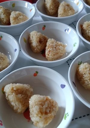 【おやつ】一口☆おかかおにぎり-レシピのメイン写真