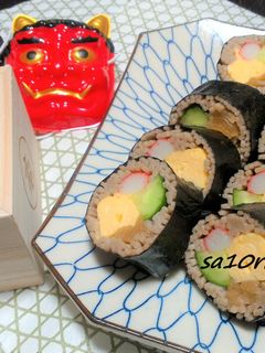 変り種!あっさりお蕎麦で巻き寿司!-レシピのメイン写真