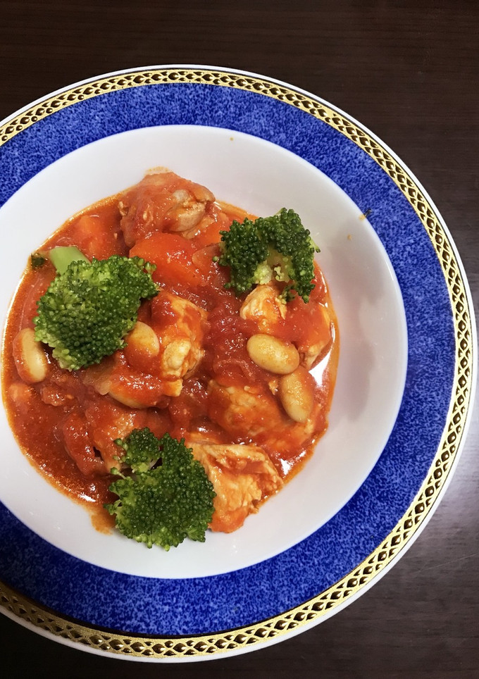 簡単♪鶏肉のトマト煮-レシピのメイン写真
