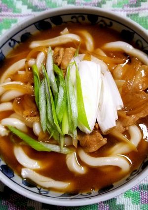 即席スープのカレーうどん-レシピのメイン写真