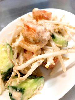 簡単和えるだけ!もやしのごまドレサラダ-レシピのメイン写真
