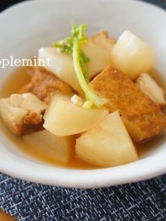 かぶと厚揚げの煮物-レシピのメイン写真