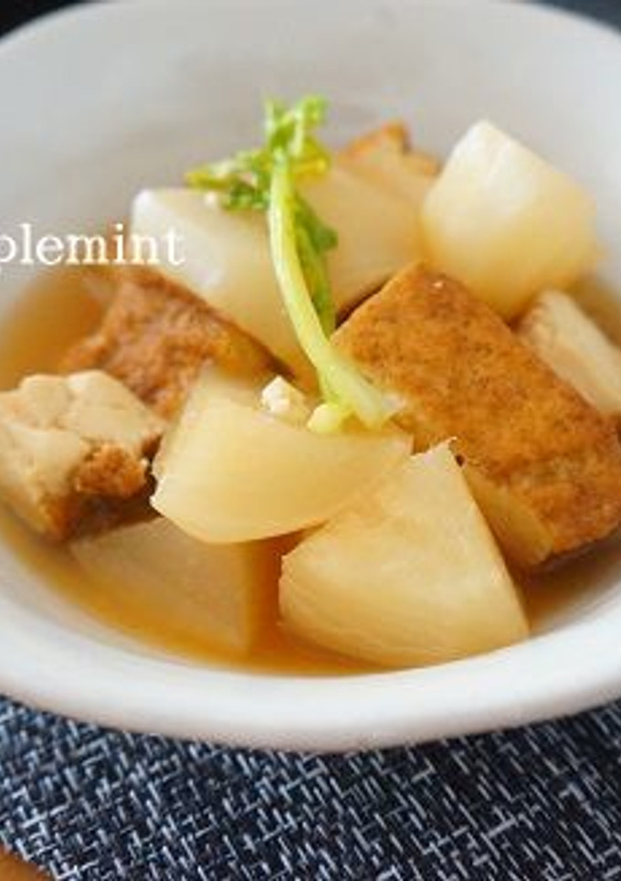 かぶと厚揚げの煮物-レシピのメイン写真