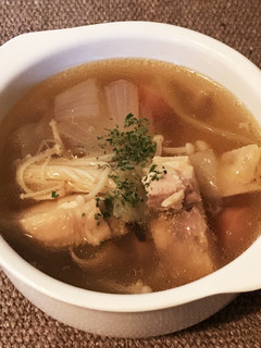 簡単!鶏出汁で作るコンソメスープ-レシピのメイン写真