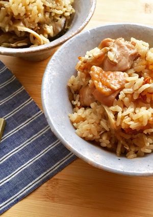 【簡単】自慢の褒められ鶏ごぼうご飯!-レシピのメイン写真