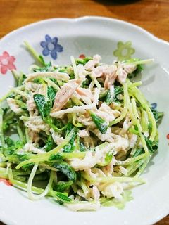 豆苗と切り干し大根のツナマヨ和え-レシピのメイン写真