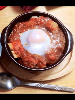 残り物で簡単！温玉ミートグラタン-レシピのメイン写真