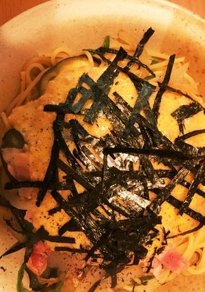 ナスベーコン&納豆パスタ-レシピのメイン写真