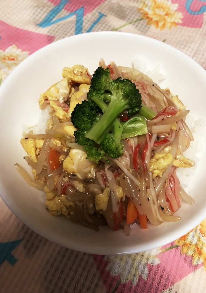 とろ〜り！もやしの中華風あんかけ丼♪-レシピのメイン写真