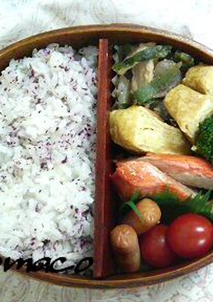 ちょま弁25.鮭＆豚味噌炒め弁当-レシピのメイン写真