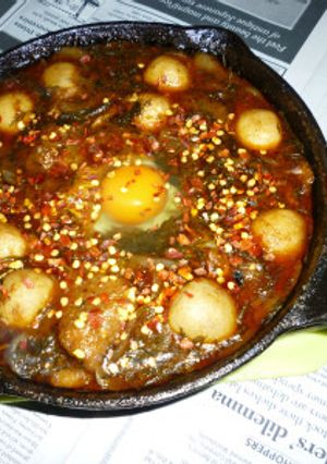 鶏皮＋里芋＋あかもくのレッドカレー-レシピのメイン写真