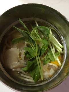 豆苗のスープポットパスタ♡お弁当-レシピのメイン写真