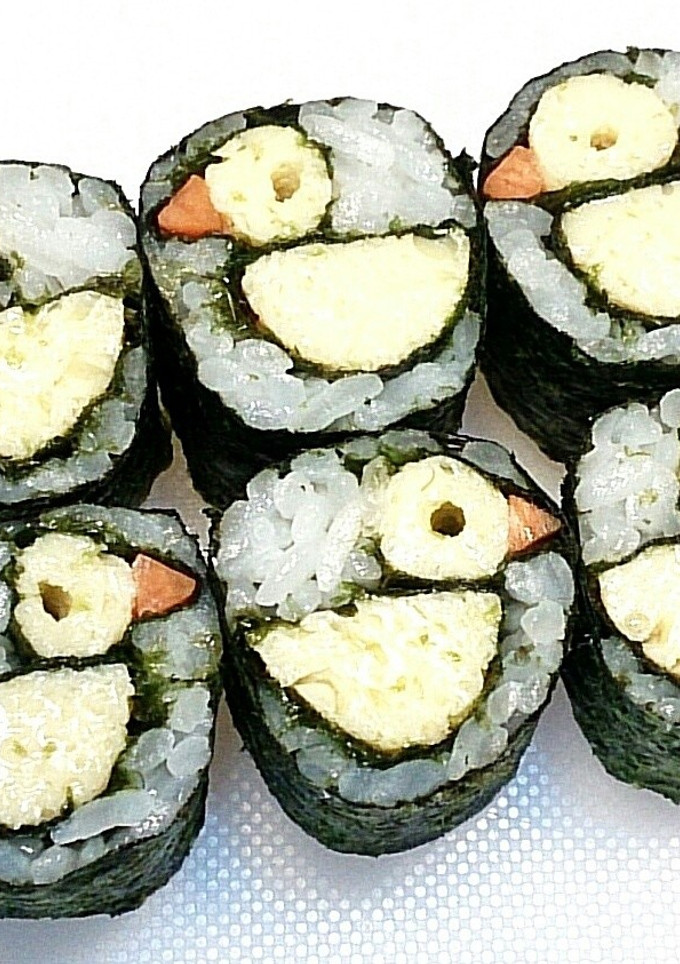 寿司型・模様巻き(玉子でヒヨコ)-レシピのメイン写真