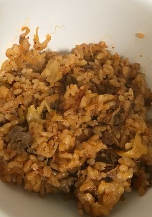 簡単!キムチ炊き込みご飯-レシピのメイン写真