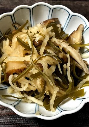 切干大根と干ししいたけと昆布のきんぴら-レシピのメイン写真