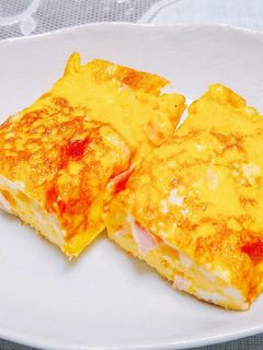 卵焼き器で!ベーコン・チーズオムレツ♪-レシピのメイン写真