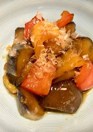 味しみしみ♡なすとパプリカの彩り煮浸し-レシピのメイン写真