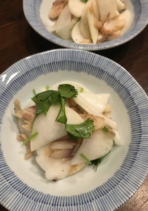 かぶと干物のパクチー和え-レシピのメイン写真