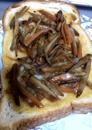 トーストアレンジ きんぴらオムレツ-レシピのメイン写真