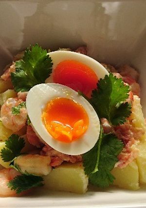 あたた生だしでエビのタラモサラダ-レシピのメイン写真