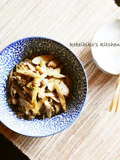新ごぼうと豚肉の山椒風味炒め-レシピのメイン写真