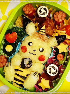ピカチュウ 節分 キャラ弁 鬼 ポケモン-レシピのメイン写真