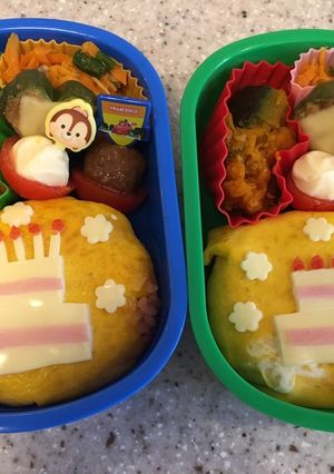 誕生日 ＊ お弁当-レシピのメイン写真