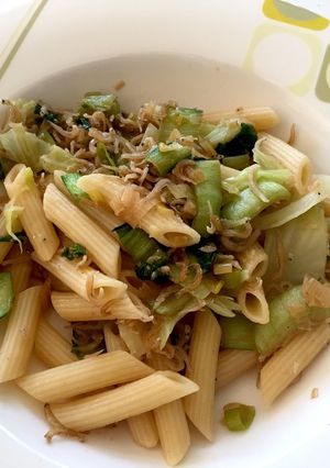 じゃこ入りパスタ（バター醤油味）-レシピのメイン写真